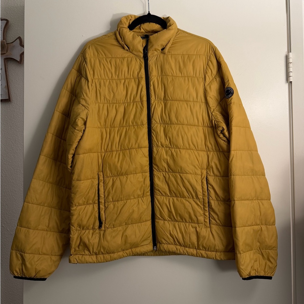 Abercrombie & fitch Men's Quilted Lightweight Puffer Jacket - Mustard